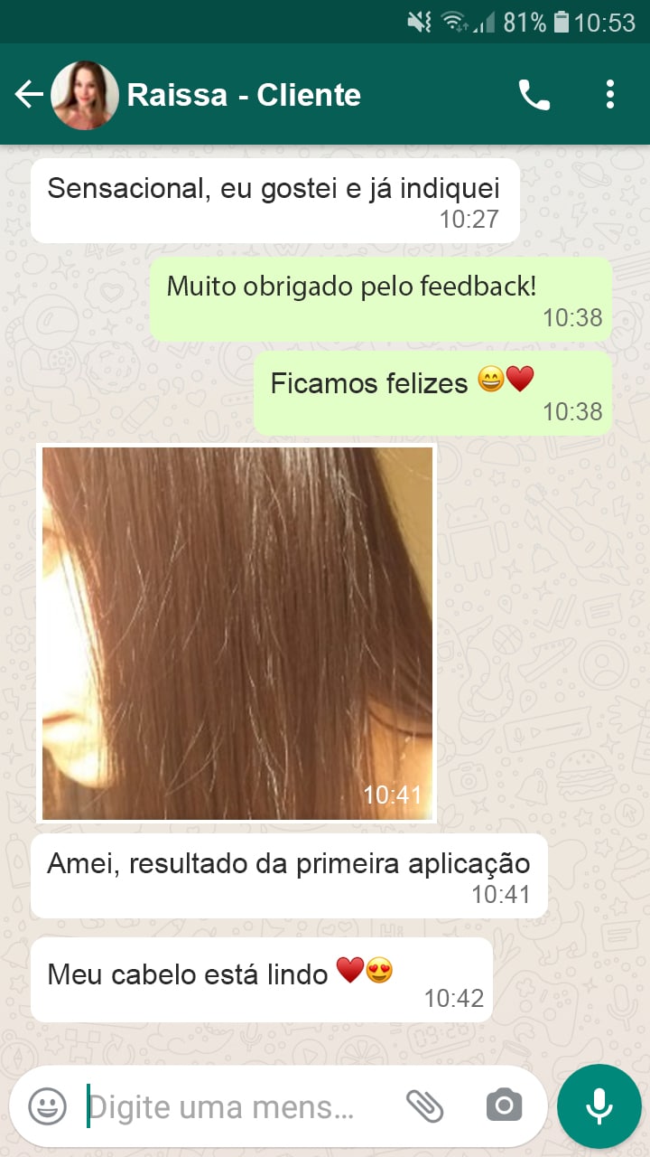 Depoimento de Raissa sobre a experiência com Hidraliso